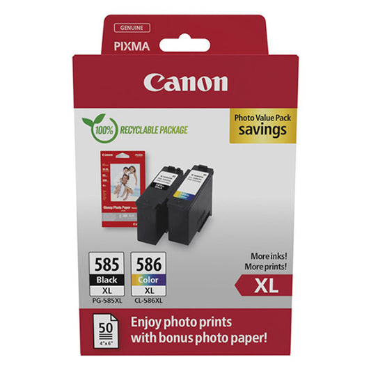 Canon PG-585XL/CL-586XL Multipack - 2 Ink Cartridge Full Set (Original)