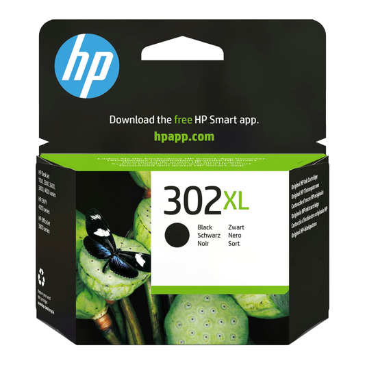HP 302XL Black Ink Cartridge - F6U68AE