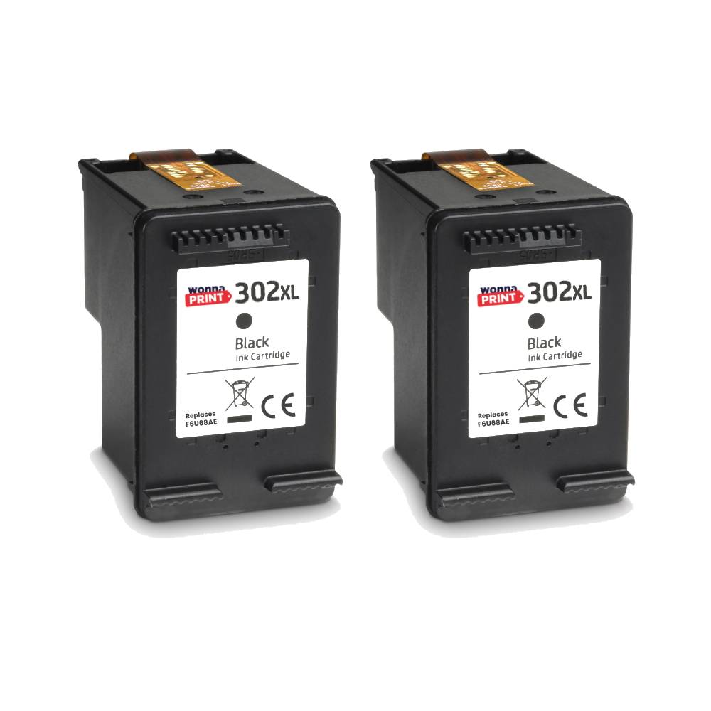 Compatible HP 302XL Black Ink Cartridge Multipack