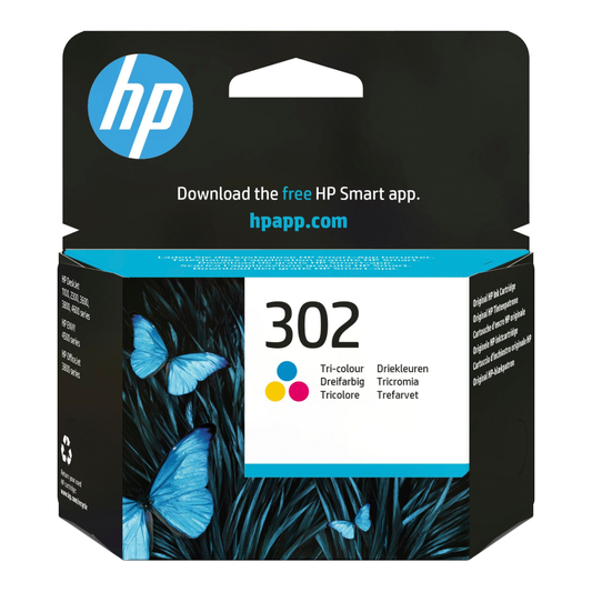 HP 302 Colour Ink Cartridge - F6U65AE