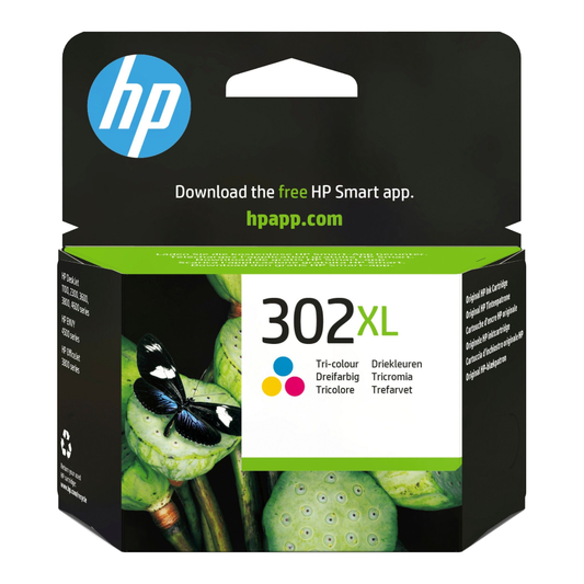 HP 302XL Colour Ink Cartridge - F6U67AE