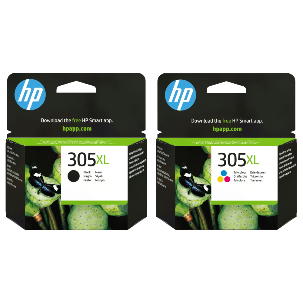 HP 305XL Black/Colour High Capacity Multipack - Full Set of 2 Ink Cartridges (Original)