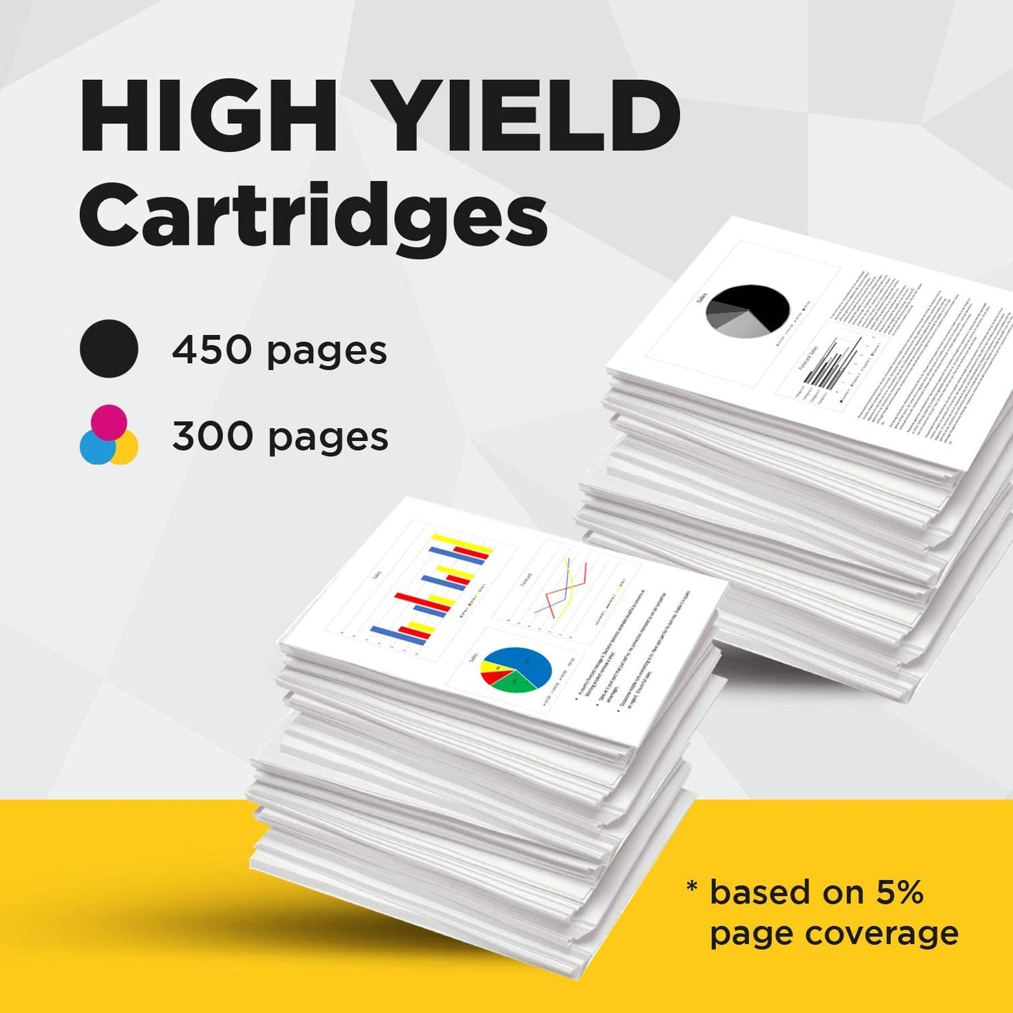 Remanufactured HP 301XL Black/Colour High Capacity Ink Cartridges