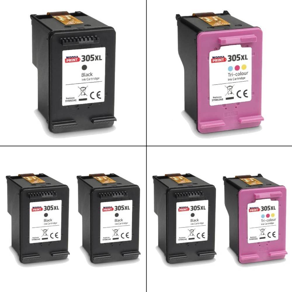 HP 305 Black and Colour Original Ink Cartridges