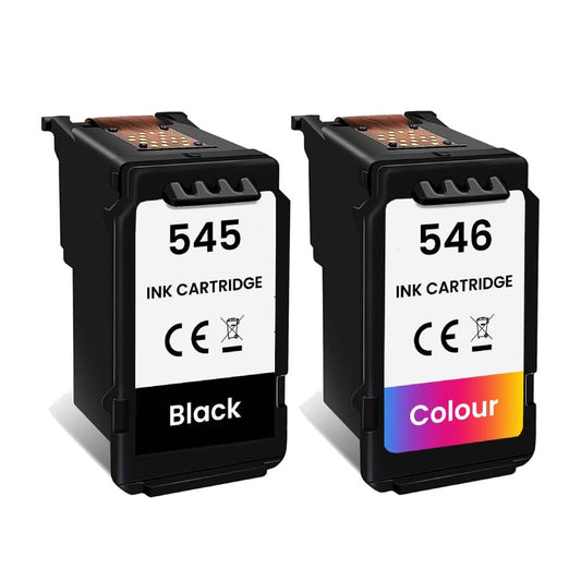 Compatible Canon PG-545 Black and CL-546 Colour Ink Cartridge Multipack