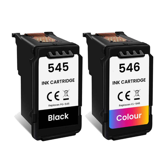 Compatible Canon PG-545 Black and CL-546 Colour Ink Cartridge Multipack
