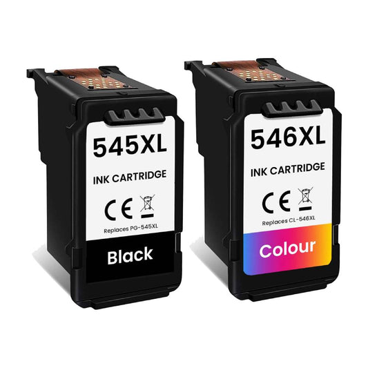 Compatible Canon PG-545XL Black and CL-546XL Colour High Capacity Ink Cartridge Multipack