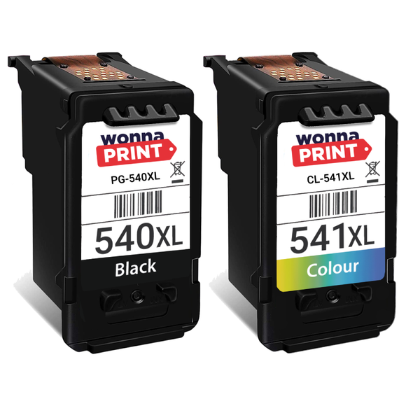 Remanufactured Canon PG-540XL Black and CL-541XL Colour High Capacity Ink Cartridges