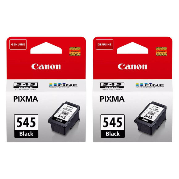 2x Canon PG545 Original Black Ink Cartridges