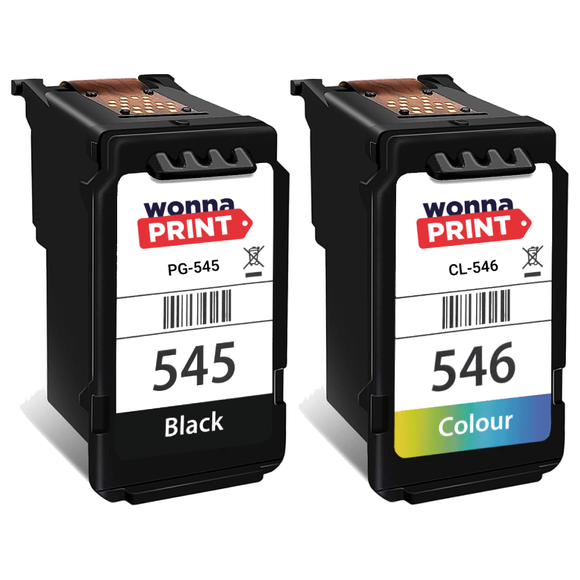 Remanufactured Canon PG545 Black and CL546 Colour Twin Pack